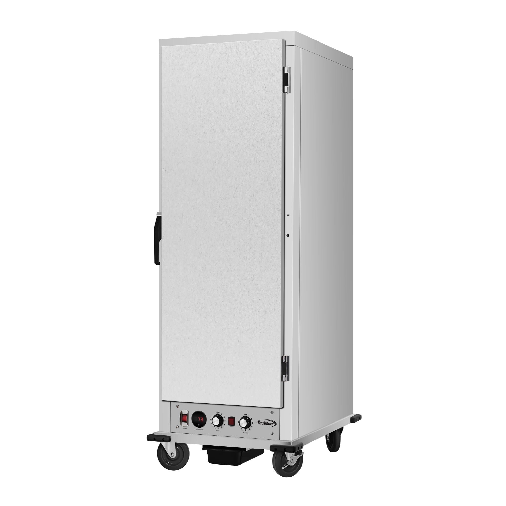 33 in. Commercial Insulated Heated Holding/Proofing Cabinet with 36-Pan Capacity and Solid Door in Silver