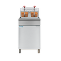 75 lb. Floor Standing Liquid Propane Commercial Fryer with 150,000 BTU in Stainless-Steel, ETL Listed