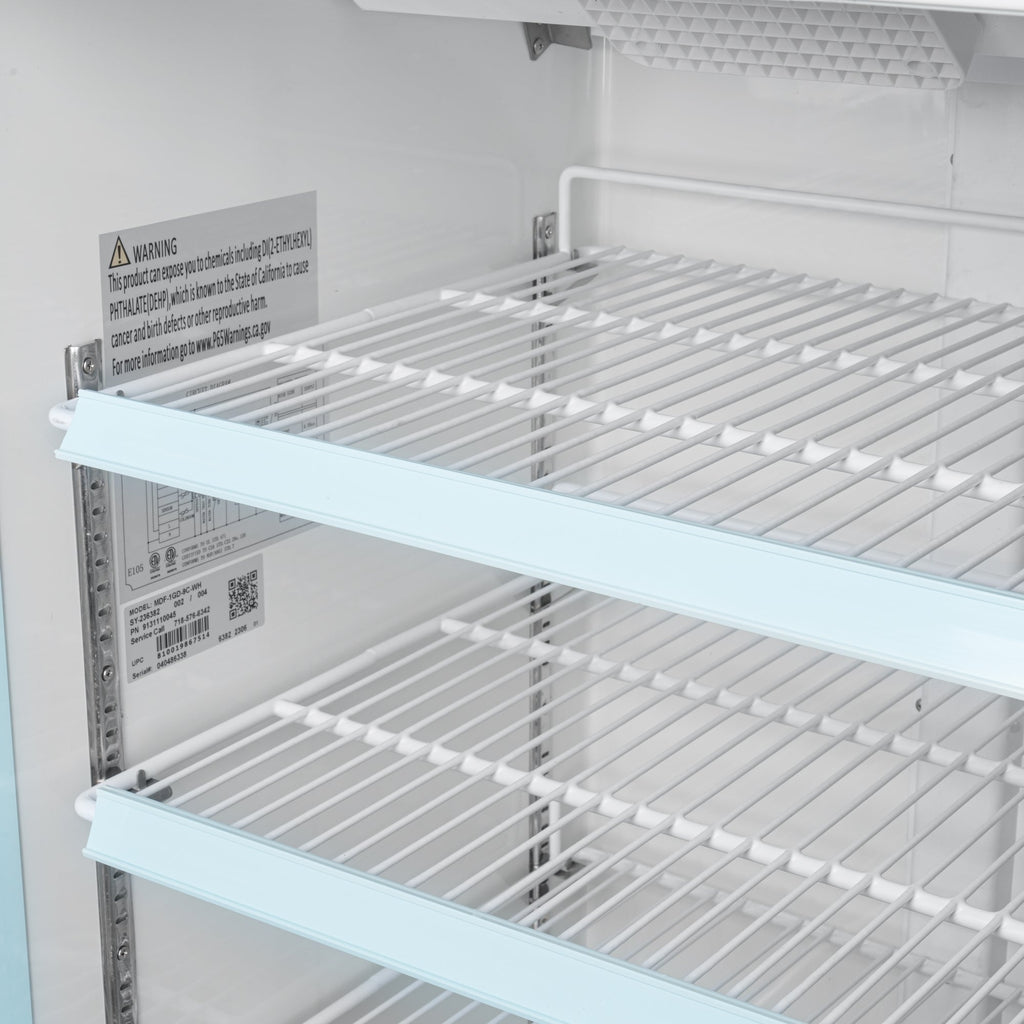 26 in. 1-Door Commercial Display Merchandiser Freezer 9 cu. ft. in White
