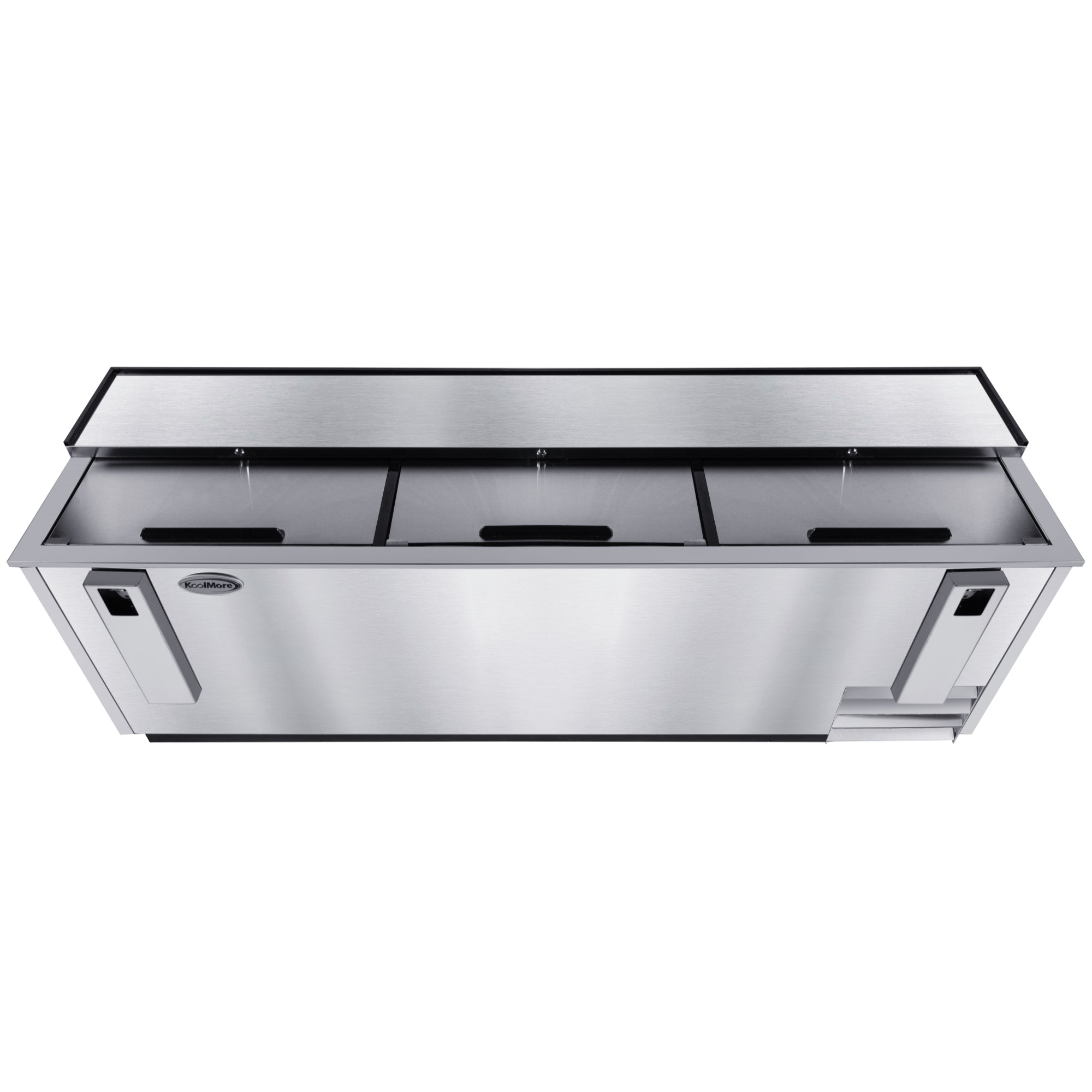 95 in. Commercial Bottle Cooler in Stainless-Steel with Built-In Opener, ETL Listed, 30 cu. ft.