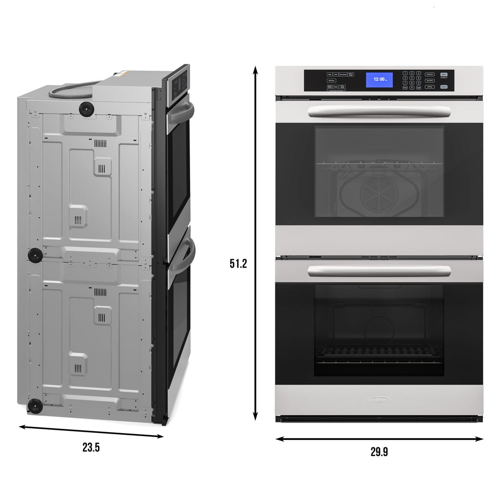 5 cu. ft. Stainless-Steel Premium Convection Double-Unit Wall Oven