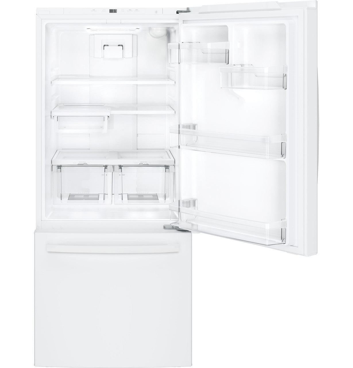 GE® ENERGY STAR® 21.0 Cu. Ft. Bottom-Freezer Refrigerator