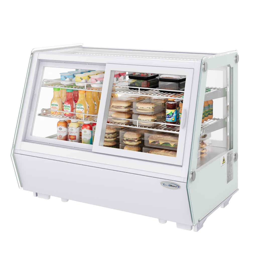 35 in. Self-Service Countertop Display Refrigerator in White