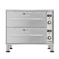 Two-Drawer Commercial Free Standing Warming Drawers in Stainless-Steel