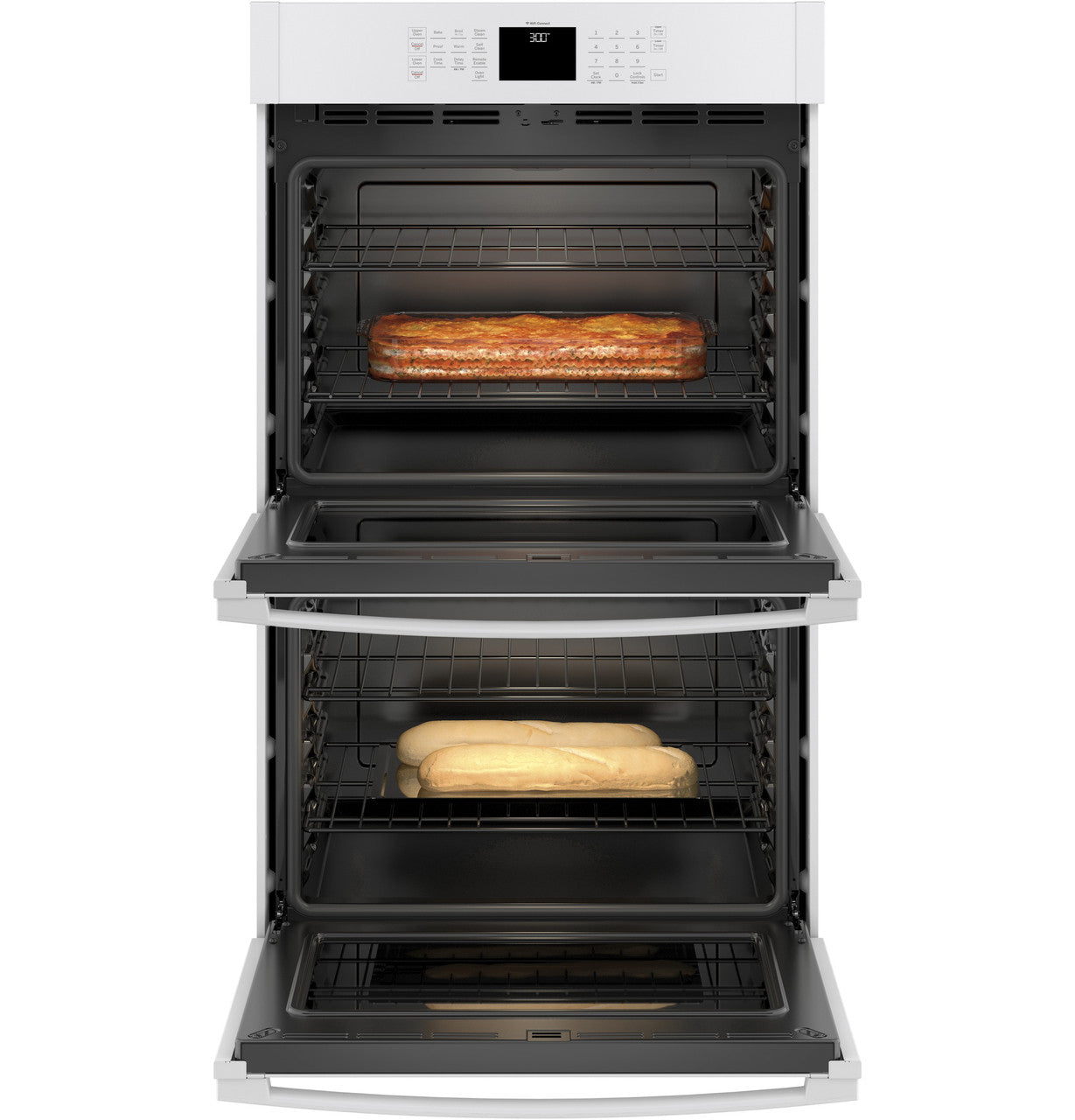 GE® 30" Smart Built-In Self-Clean Double Wall Oven