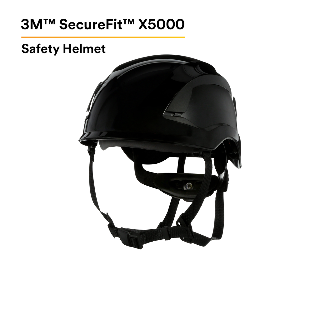 3M SecureFit Safety Helmet, Black- Box of 4 - X5012-ANSI