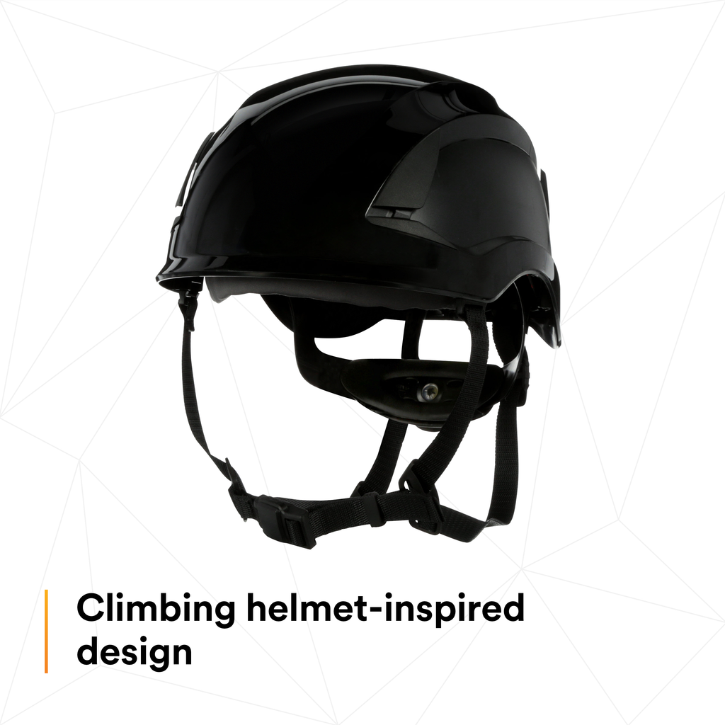 3M SecureFit Safety Helmet, Black- Box of 4 - X5012-ANSI