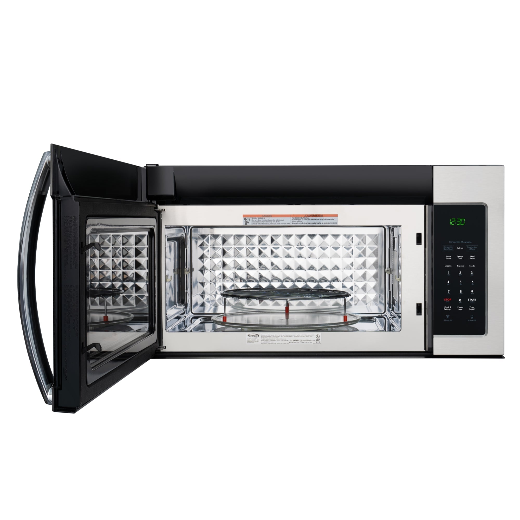 30 in. 1.5 cu.ft Over-the-Range Convection Microwave Oven in Black