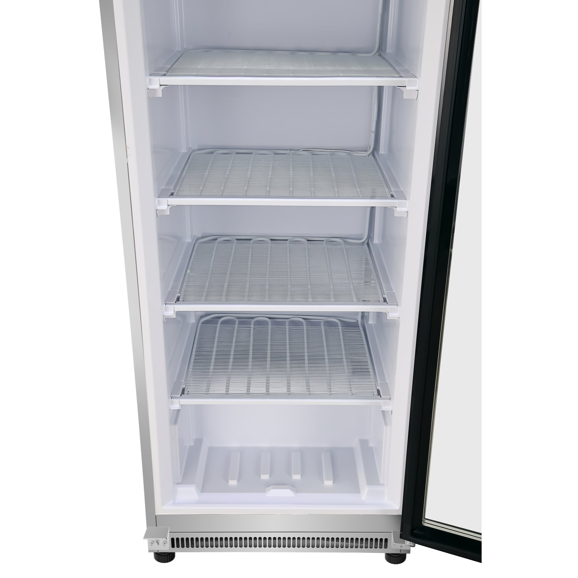 12 Cu. ft. Commercial Freezer with Glass Door in Stainless Steel - Manual Defrost