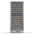 23 in. Dual Zone, Full Glass Door, Wine Cooler Refrigerator, Freestanding or Built-In Unit, 9.7 cu ft.
