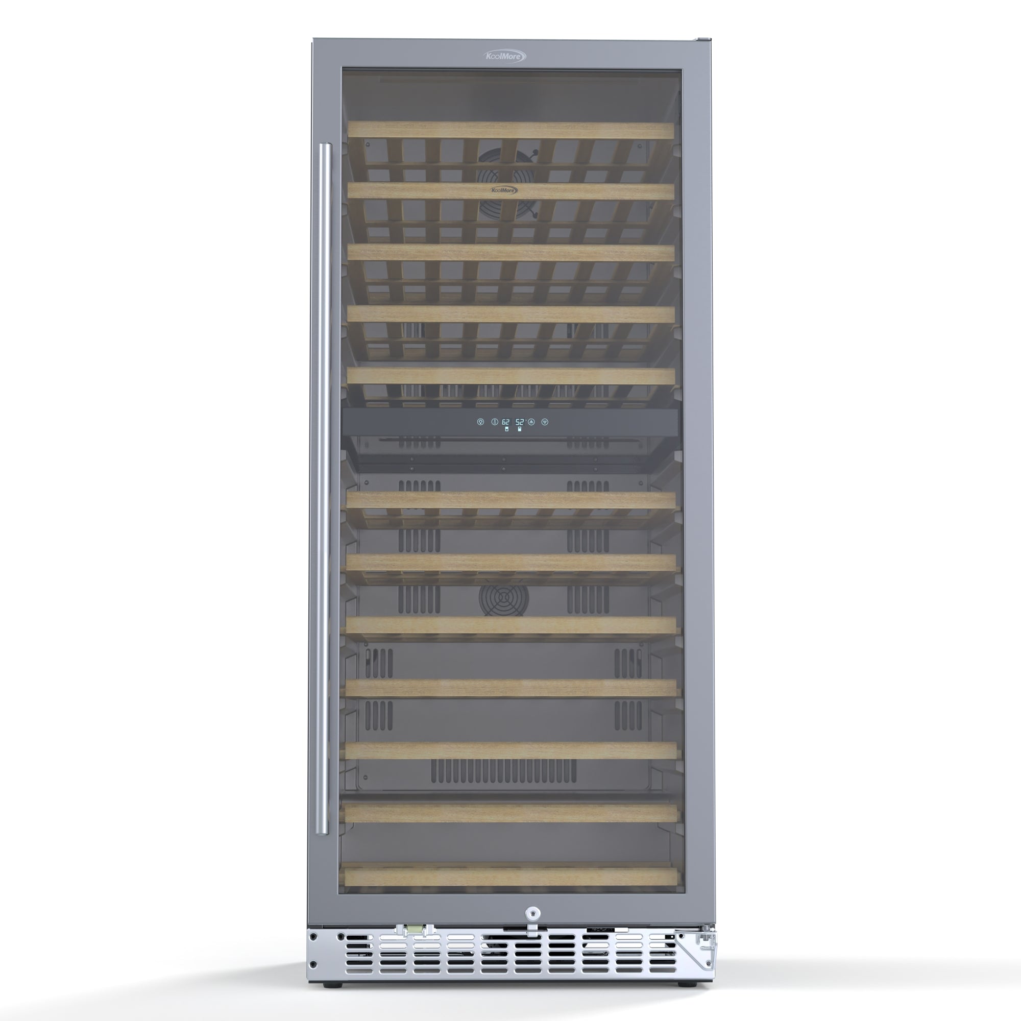 23 in. Dual Zone, Full Glass Door, Wine Cooler Refrigerator, Freestanding or Built-In Unit, 9.7 cu ft.