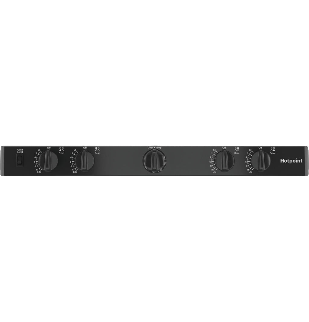 Hotpoint® 30" Free-Standing Front Control Gas Range