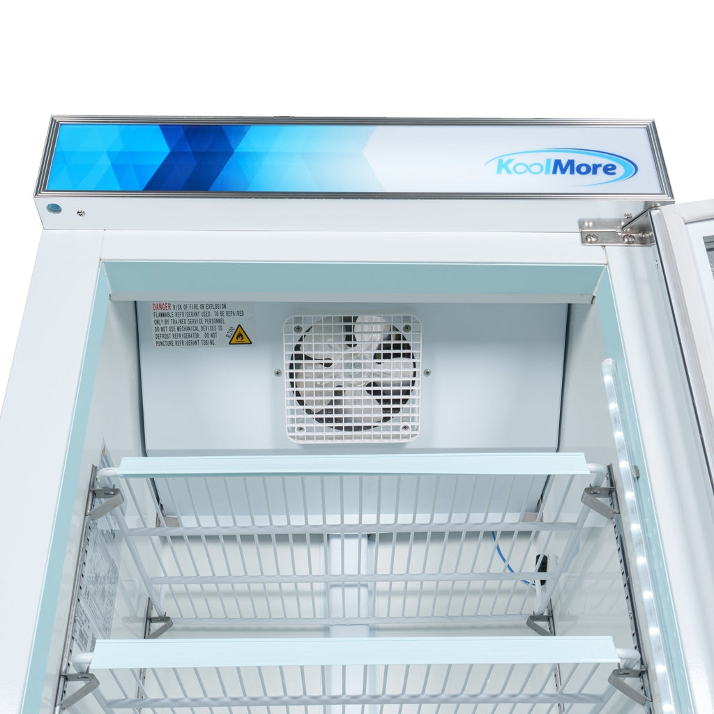 26 in. 1-Door Commercial Display Merchandiser Freezer 9 cu. ft. in White