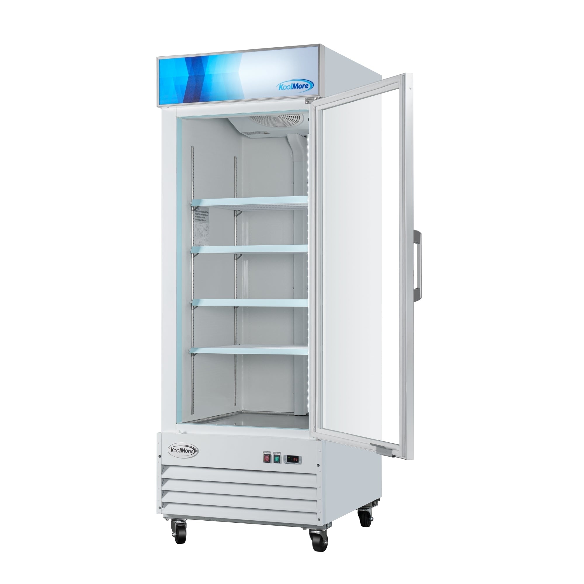 31 in. 1-Door Commercial Display Merchandiser Freezer 23 cu. ft. in White