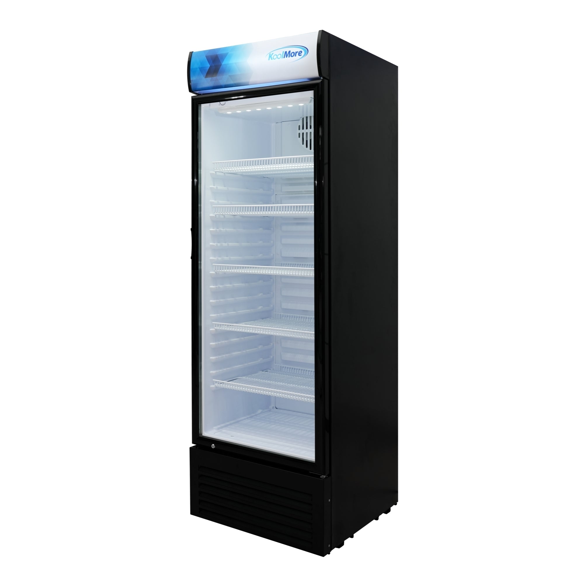 26 in. Commercial Merchandiser Refrigerator with LED Lights, 15 Cu. Ft. in Black