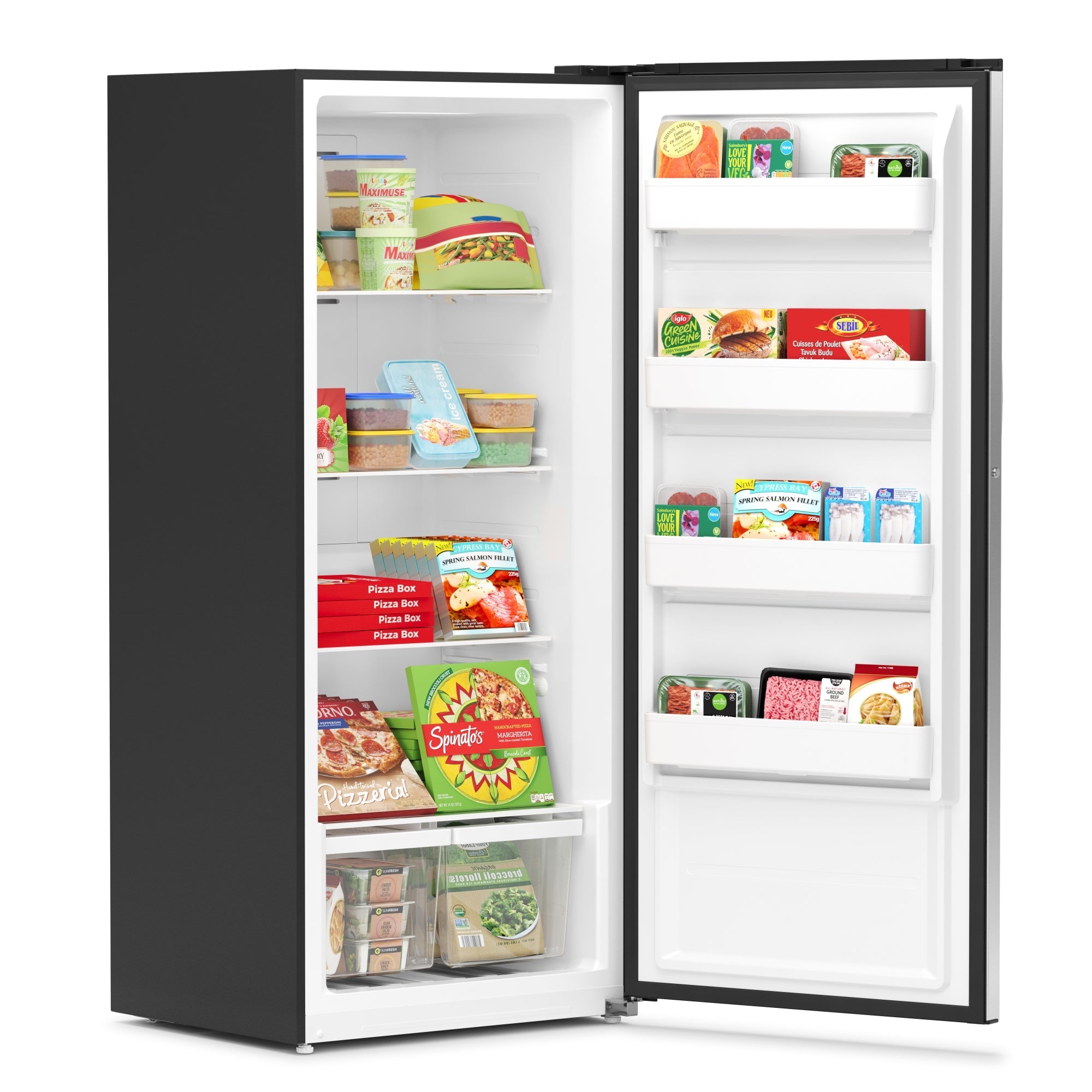 21 cu. ft. Upright Convertible Refrigerator/Freezer in Silver