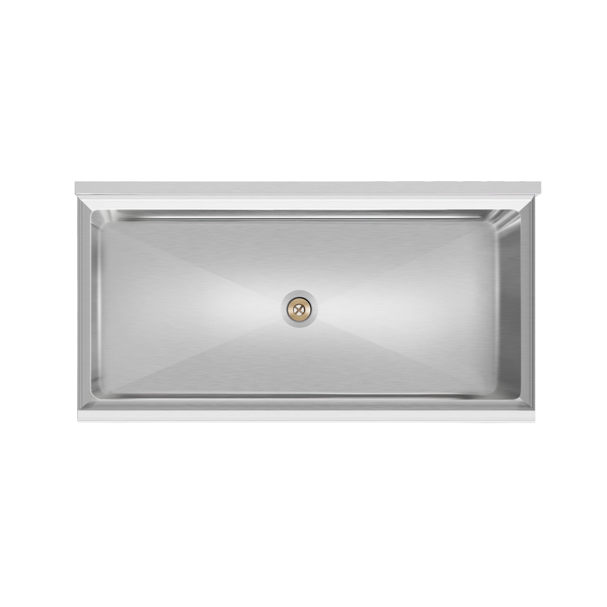 36 in. Commercial Underbar Ice Bin with Siding Lid in Stainless Steel