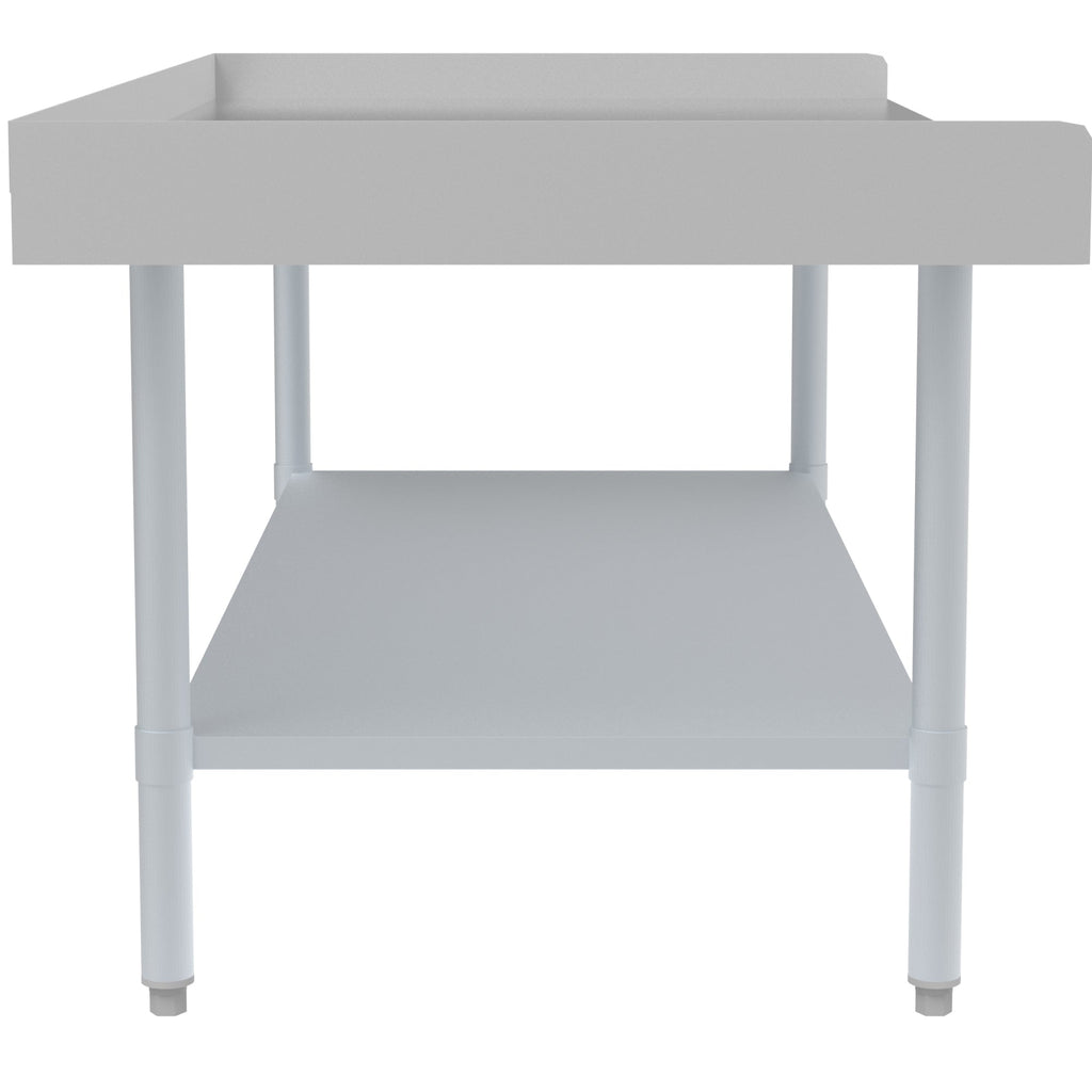 30" x  60" 16-Gauge Stainless Steel Equipment Stand with Galvanized Undershelf