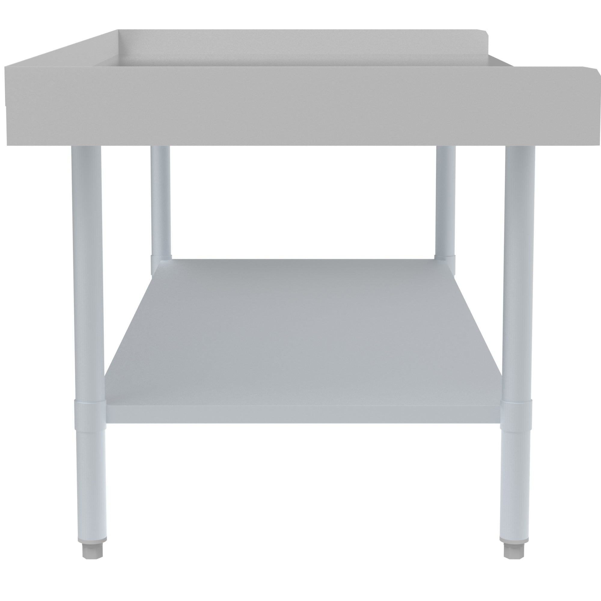 30" x  60" 16-Gauge Stainless Steel Equipment Stand with Galvanized Undershelf