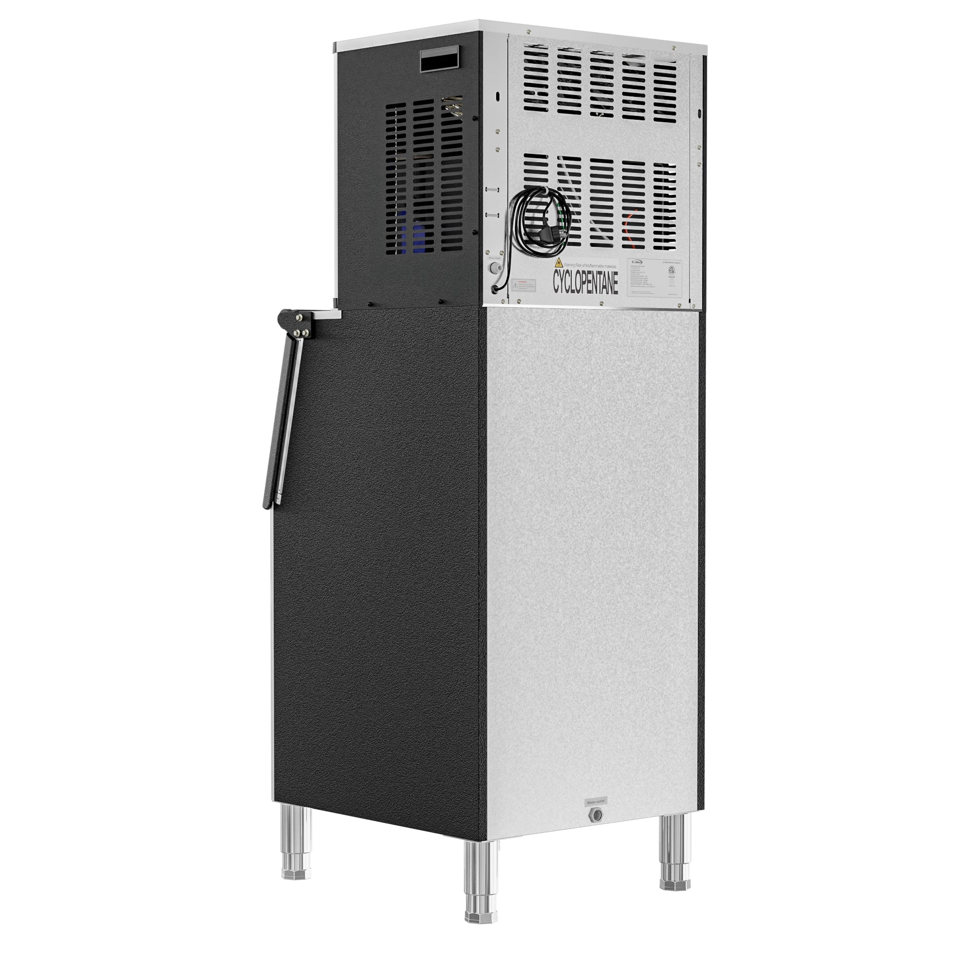 25 in. Stainless-Steel Commercial Ice Maker with Full Cube Production, 420 Lbs/24h