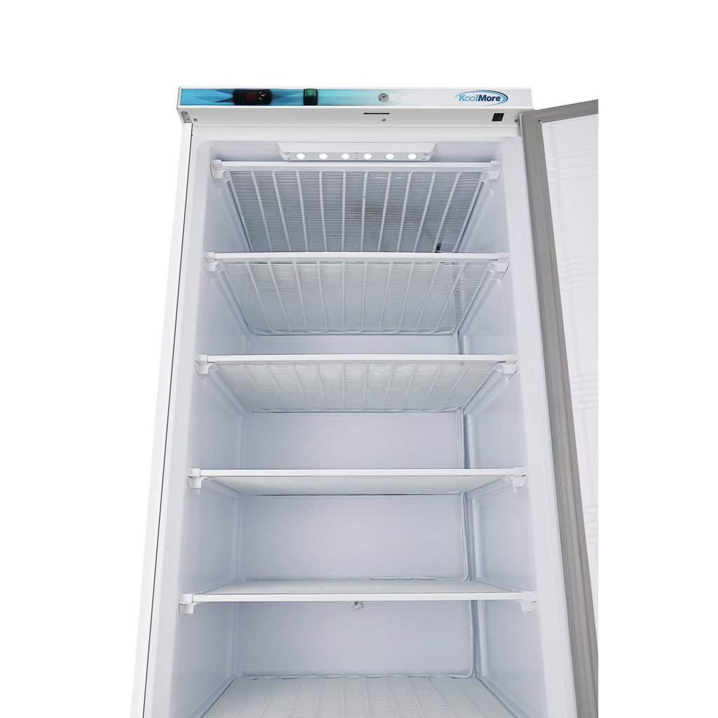 21 Cu. ft. Commercial Reach-in Freezer in White Manual Defrost