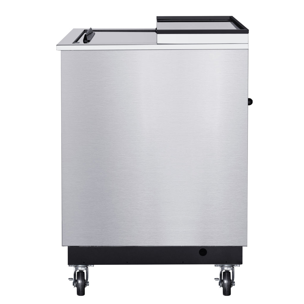 25 in. Commercial Glass Froster in Stainless Steel, ETL Listed, 5 cu. ft.