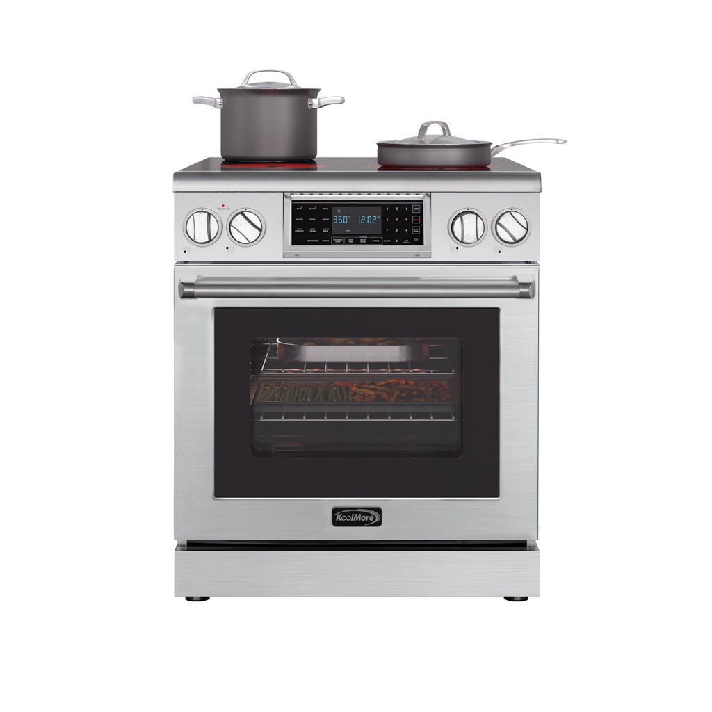 30 in. Electric Professional Range with Tilt Panel and Digital controls, Self-Cleaning, 16300W of Power, 240V in Stainless-Steel