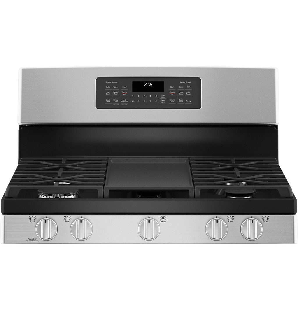 GE 30" Free-Standing Gas Double Oven Convection Range