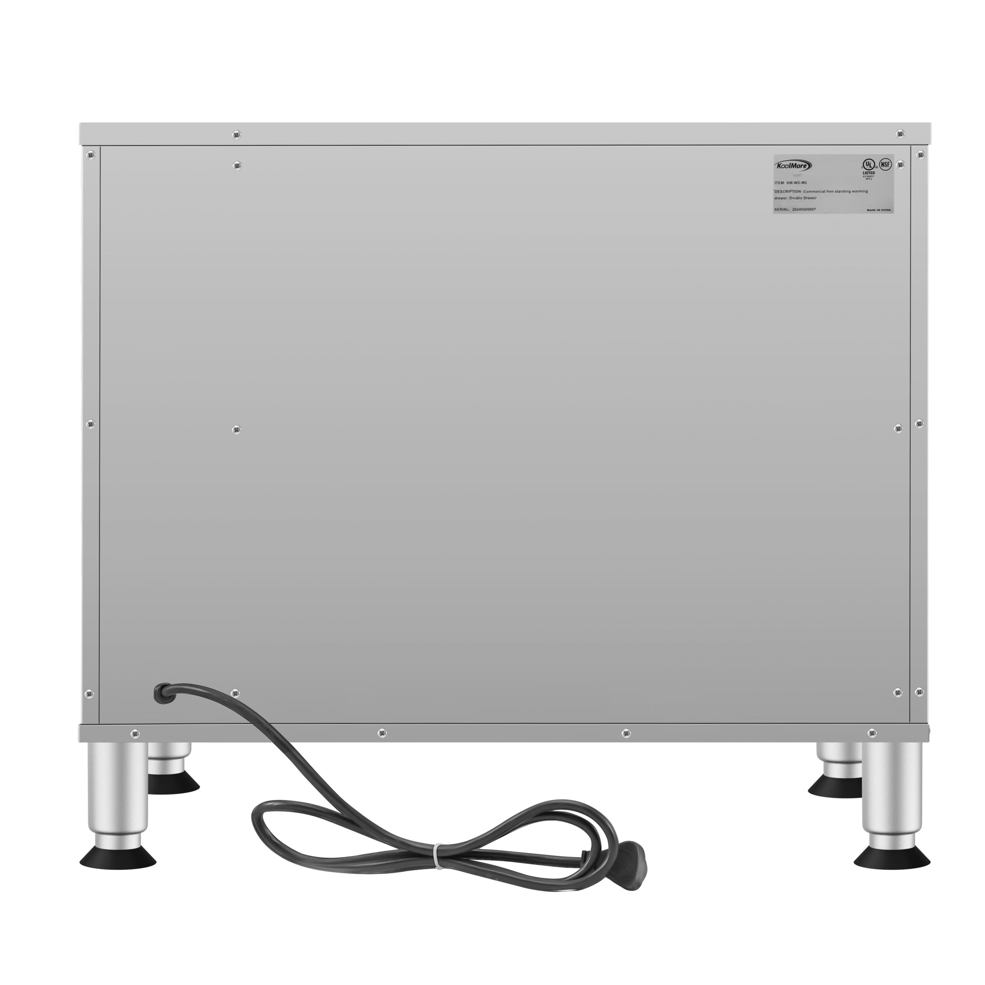 Two-Drawer Commercial Free Standing Warming Drawers in Stainless-Steel