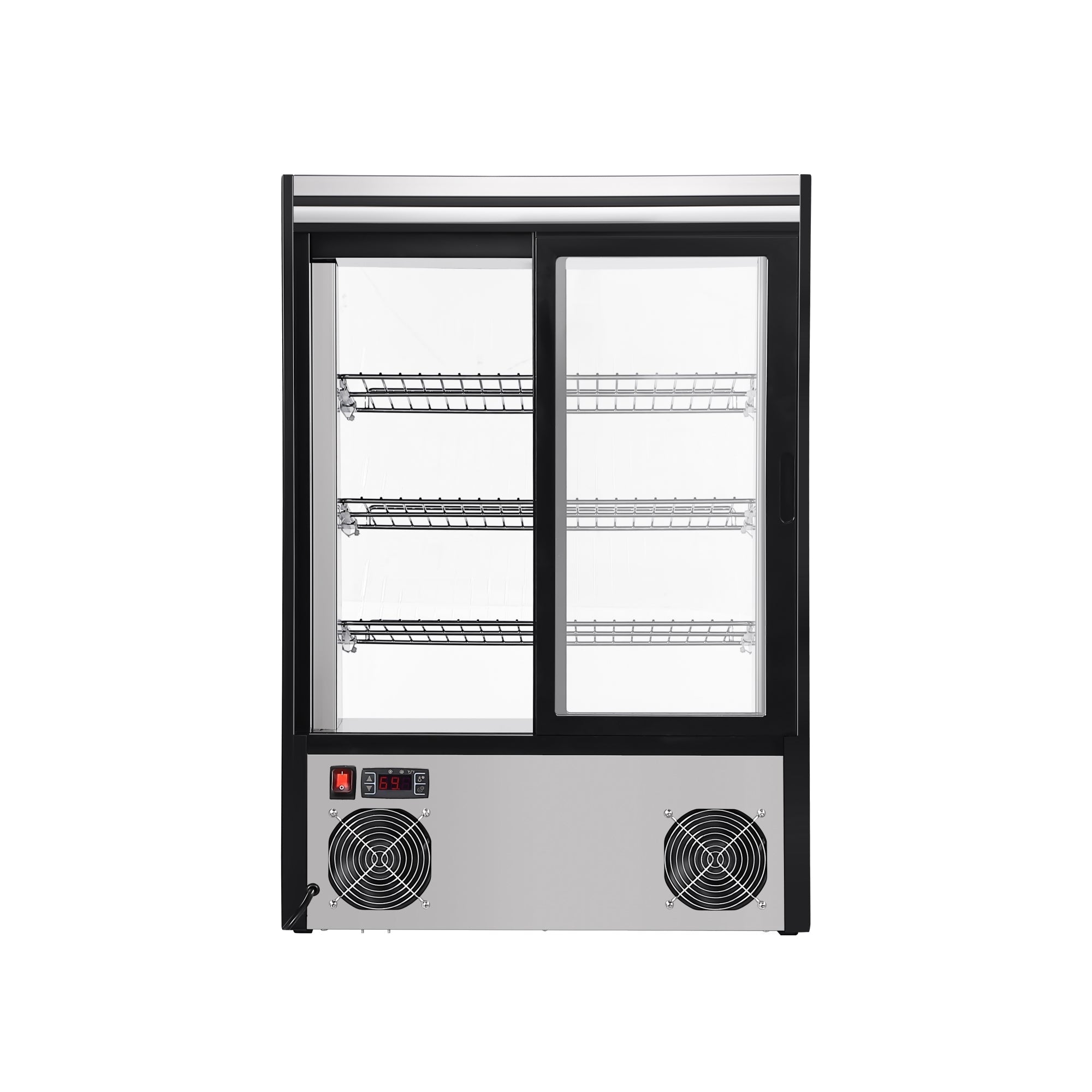 24 in. 4 Tier Commercial Countertop Bakery Display Refrigerator