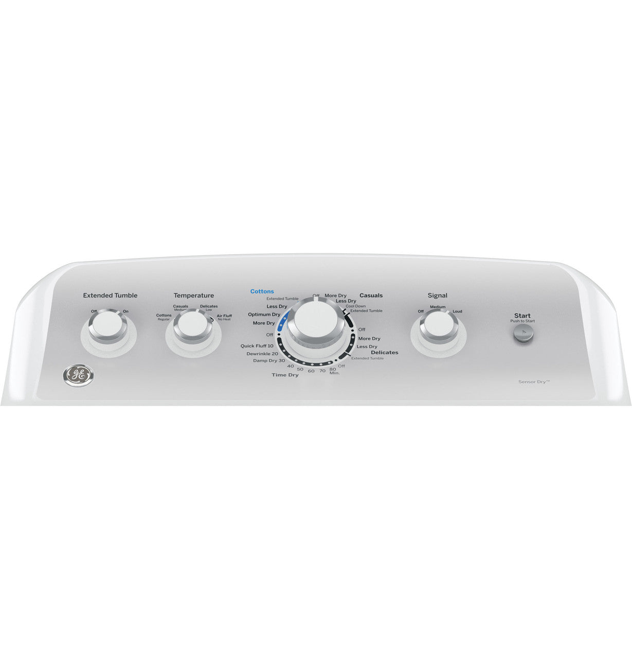 GE GE® 7.2 cu. ft. Capacity aluminized alloy drum Electric Dryer with Sensor Dry