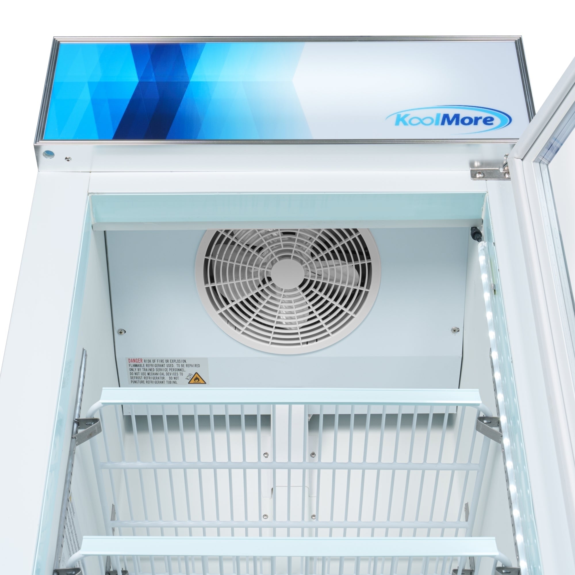 27 in. 1-Door Commercial Display Merchandiser Freezer 13 cu. ft. in White