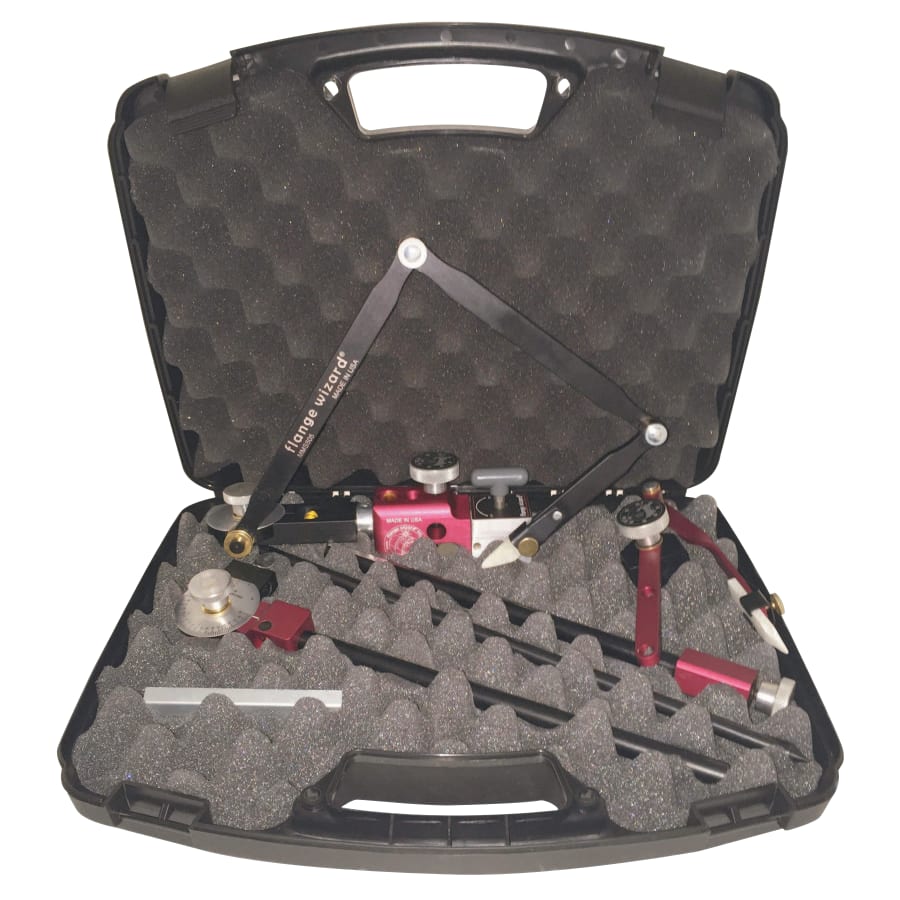 Flange Wizard Miter Marker Arm/MultiHole Image Tower Combo Case, 1.5" - 18" Pipe Cap - MMC505