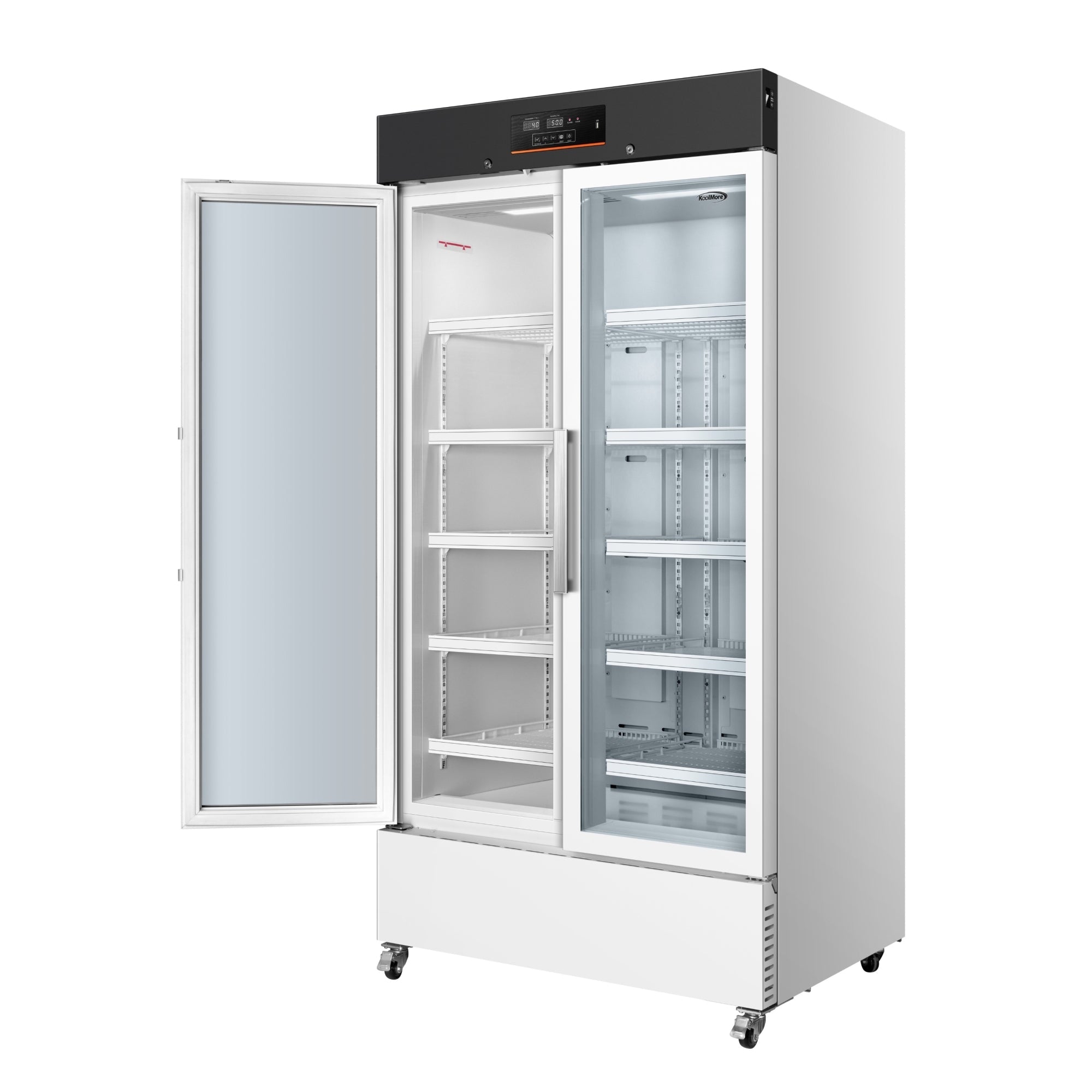 48 in. 35 cu. ft. Medical Vaccine Refrigerator for Pharmacy and Laboratory with Multi-Level Emergency Alarms, UL-Listed in White