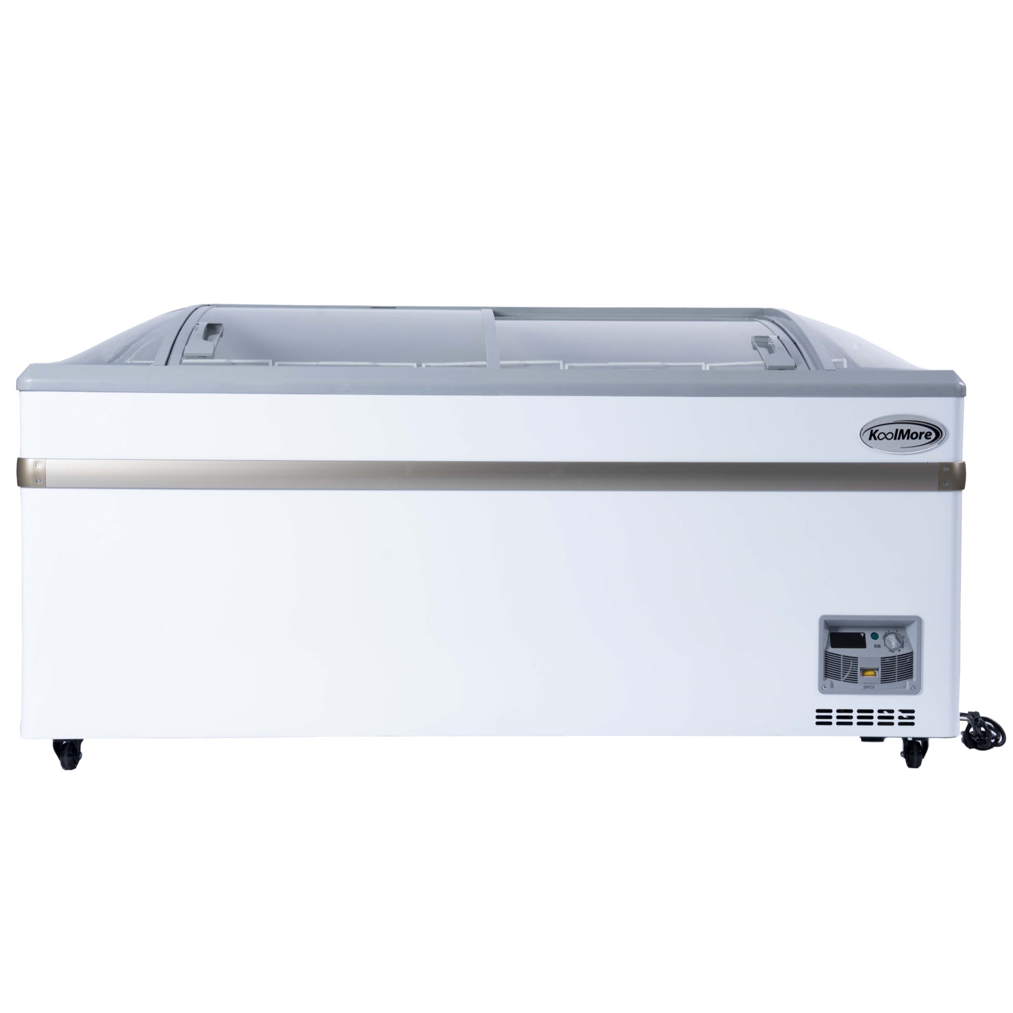 65 Inch Manual Defrost Island Chest Freezer in White, 16 cu. ft.