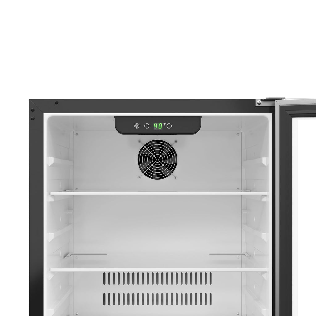 23.4 in. Stainless Steel, Solid-Door Built-In Refrigerator and Beverage Cooler, 5 Cu. ft. - Wrap