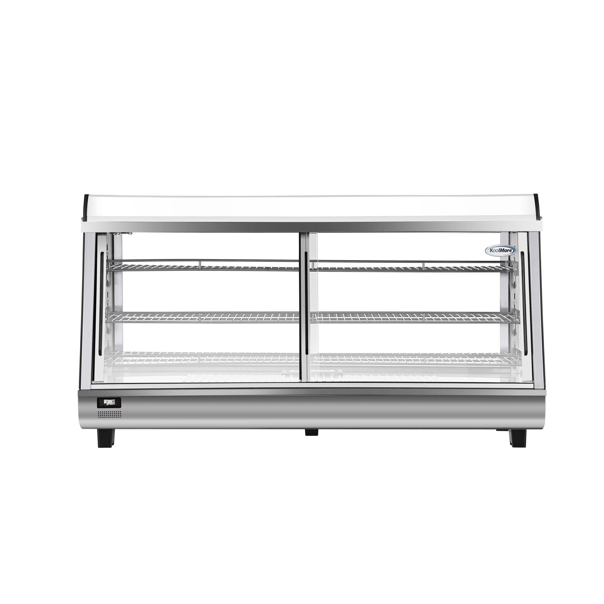 48 in. Glass Countertop Display Warmer, 6.5 cu. ft. in Stainless Steel