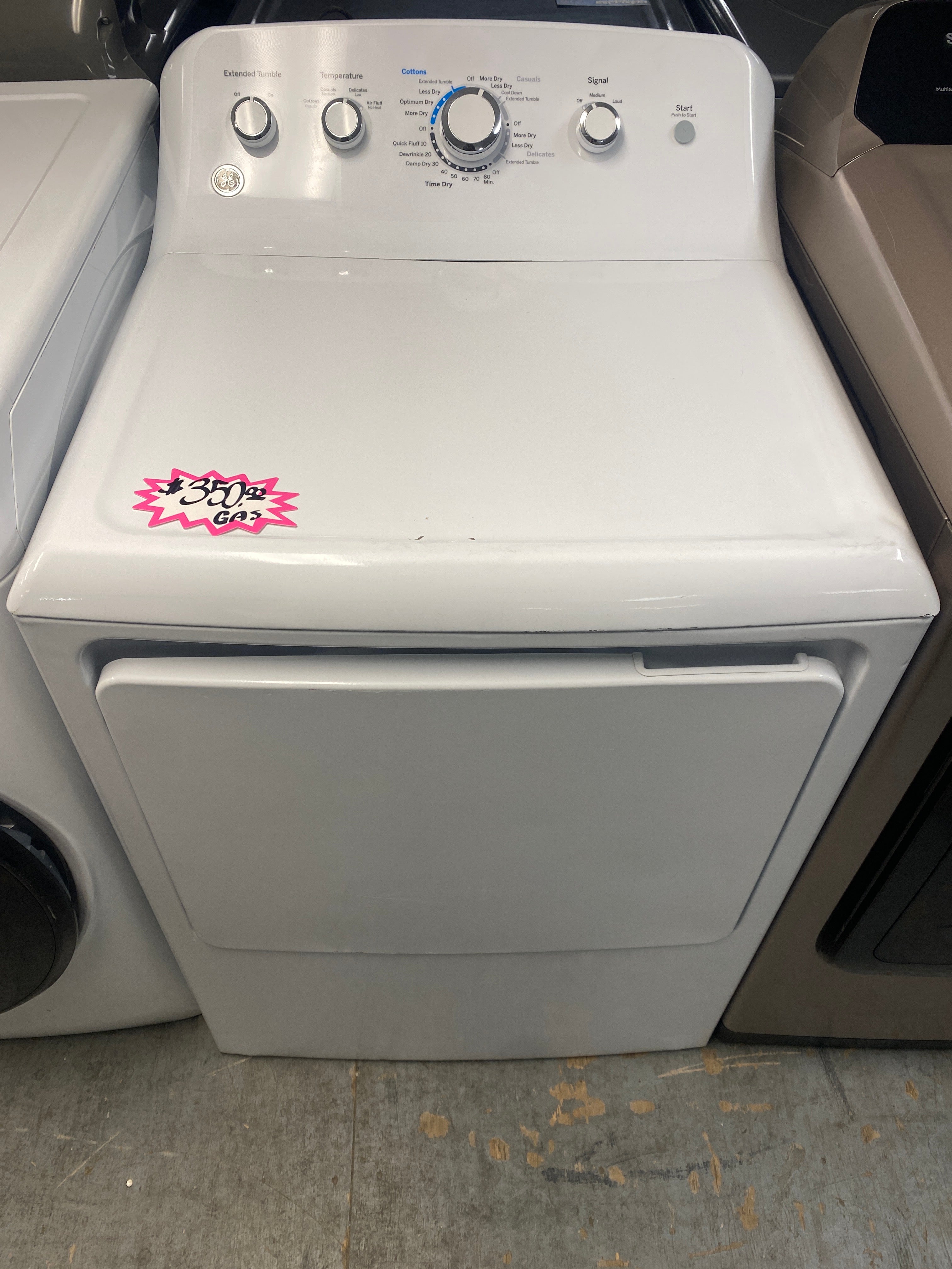 GE 7.0 cu. ft. Natural Gas Dryer