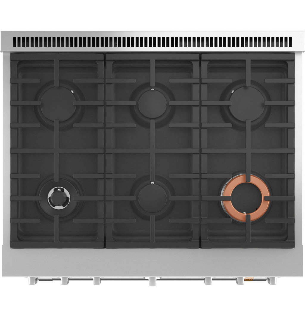 CAFÉ™ 36" Smart Dual-Fuel Commercial-Style Range with 6 Burners (Natural Gas)