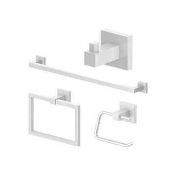 ZLINE Bliss Bathroom Hardware Package with Towel Rail, Hook, Ring and Toilet Paper Holder with Color Options (4BP-BLSACC) main image.