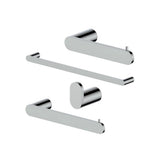ZLINE Crystal Bay Bathroom Hardware Package with Towel Rail, Hook, Ring and Toilet Paper Holder with Color Options (4BP-CBYACC) main image.