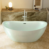 Empava Soaking Tub 67" Freestanding 78 Gal. Center Drain New
