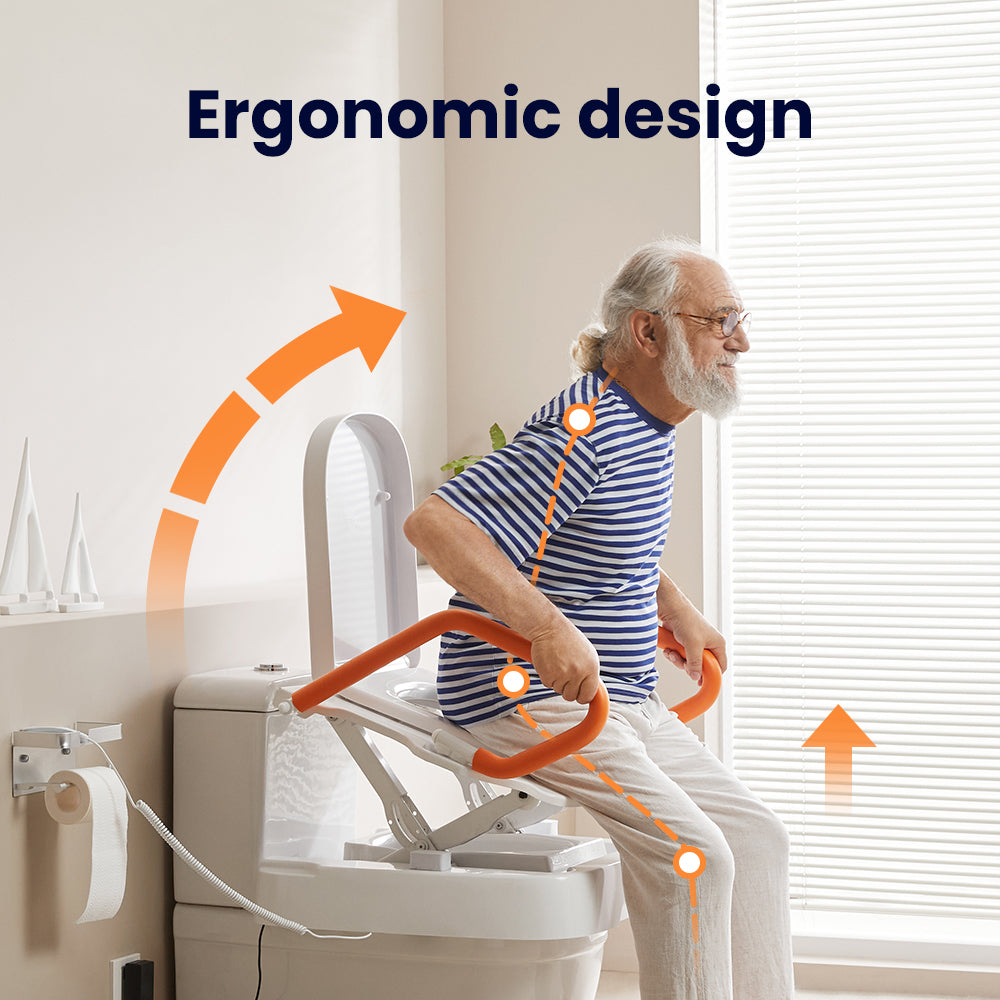 Vocic AX12 Pro Electric Toilet Seat Lift 330 lb Capacity Wireless Remote Control New