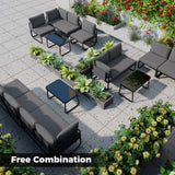Costway 4-Piece Patio Furniture Set with Cushions & Coffee Table 64437121 New