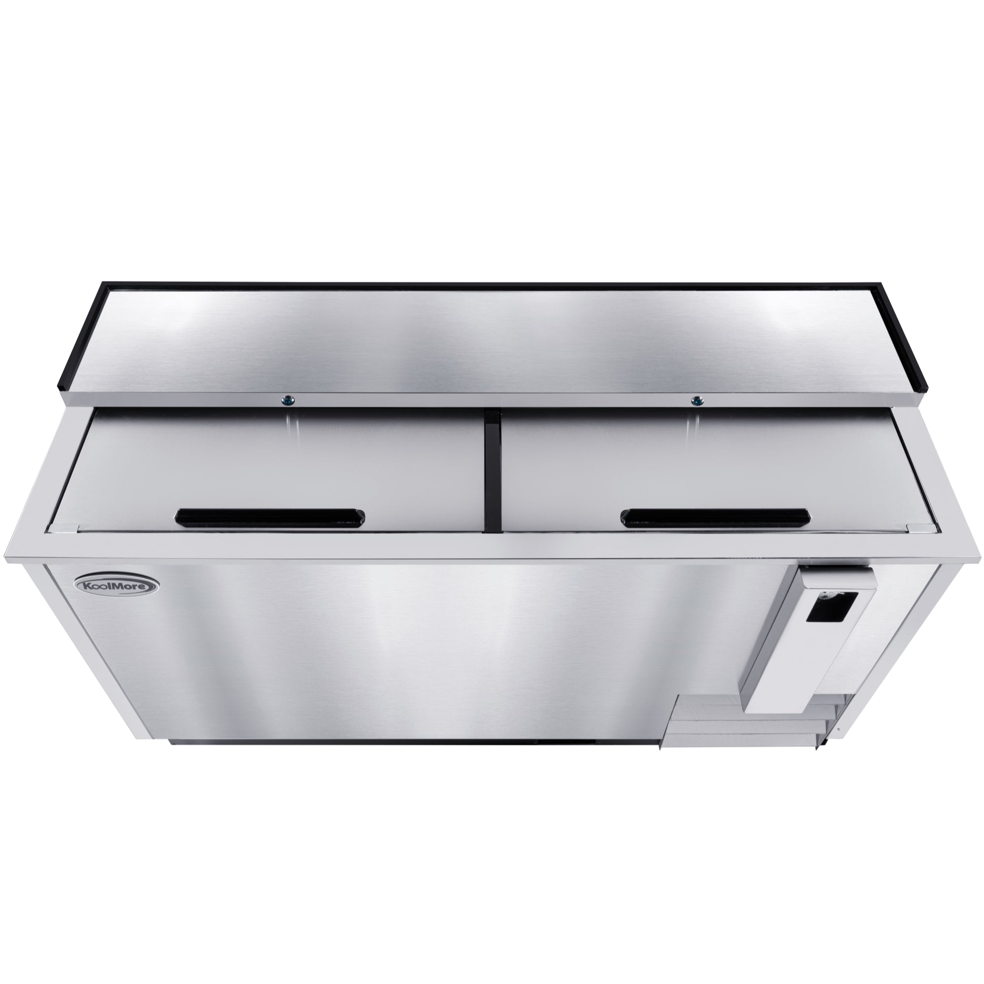65 in. Commercial Bottle Cooler in Stainless-Steel with Built-In Opener, ETL Listed, 19 cu. ft.