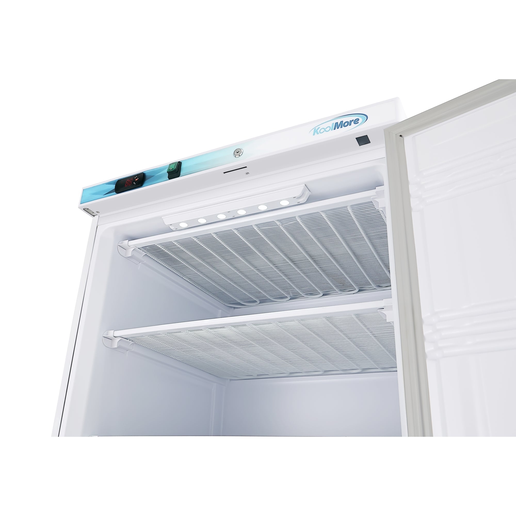 21 Cu. ft. Commercial Reach-in Freezer in White Manual Defrost