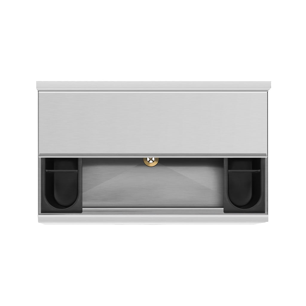 30 in. Commercial Underbar Ice Bin with Siding Lid in Stainless Steel