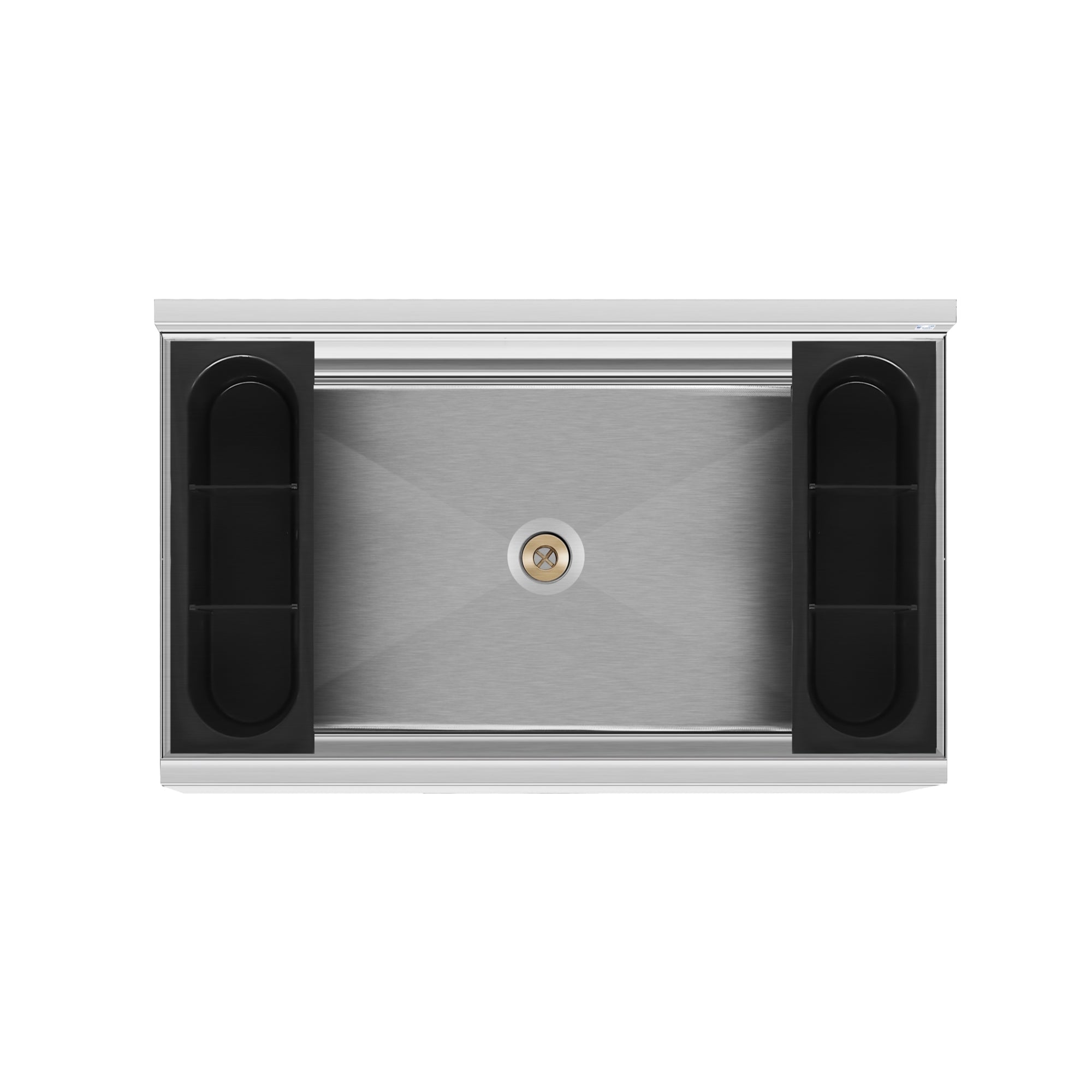 30 in. Commercial Underbar Ice Bin with Siding Lid in Stainless Steel