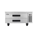 48 in. Commercial Chef Base Refrigerator Storage Cabinet for Cold Foods, Fresh Ingredients, and Condiments, Refrigerated Pull-Out Drawers, Rolling Caster Wheels, ETL Listed