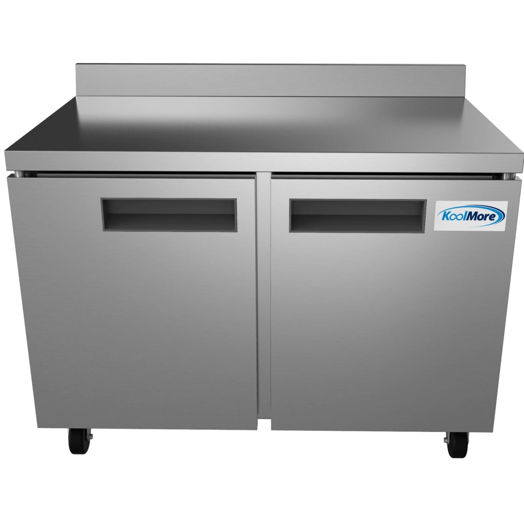 48 in. Two-Door Worktop Refrigerator With 3.5 in. Backsplash - 12 Cu Ft.